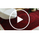 ORIENT 6039 Teppich burgund / schwarz Rahmen, Rosette, orientalisch, mit Fransen